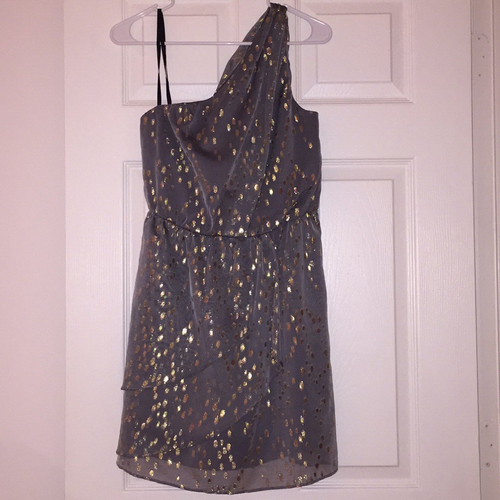 BCBG one shoulder mini dress